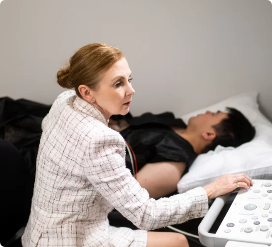 7242 Lisa scanning patient